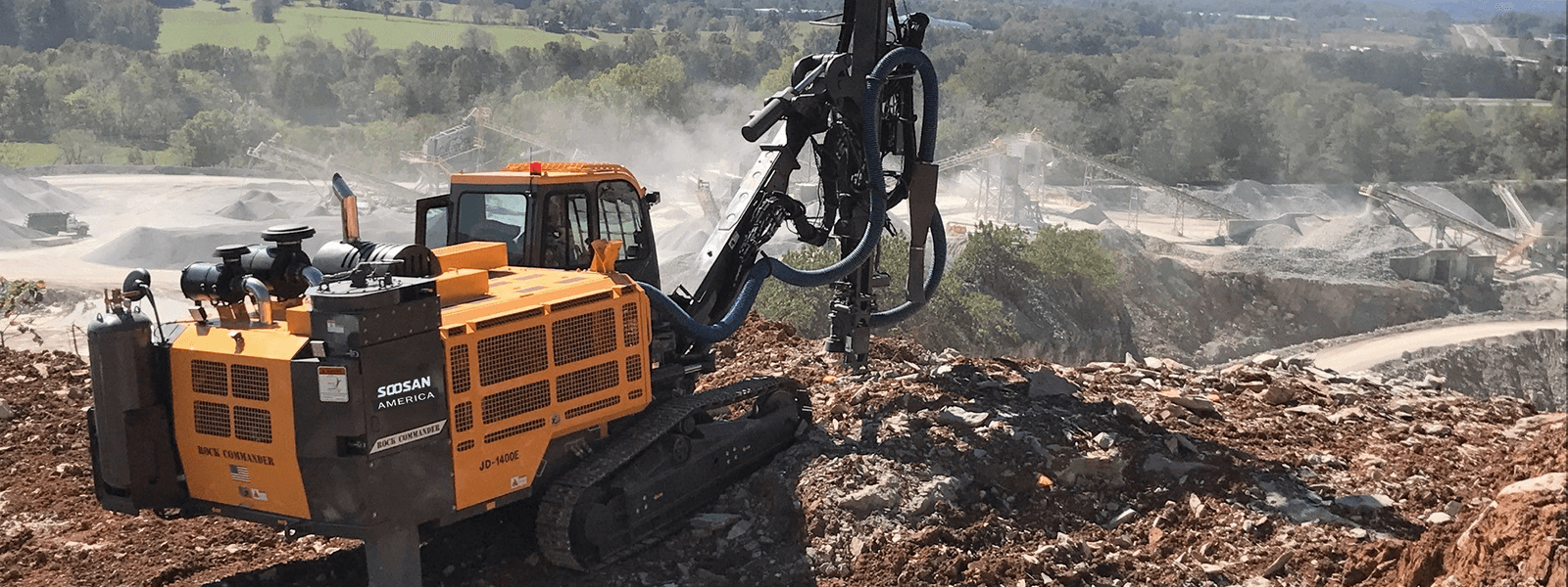 Soosan America Rock Commander JD-1400E Track Crawler Rock Drill